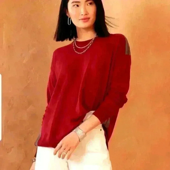 Banana Republic Oversized Racer Striped Sweater - Picture 1 of 12